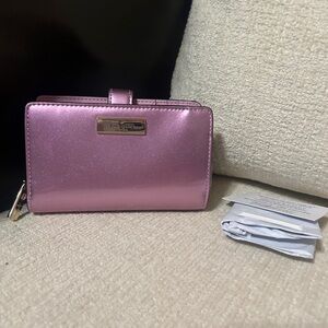 Kate Spade Metallic Pink Wallet